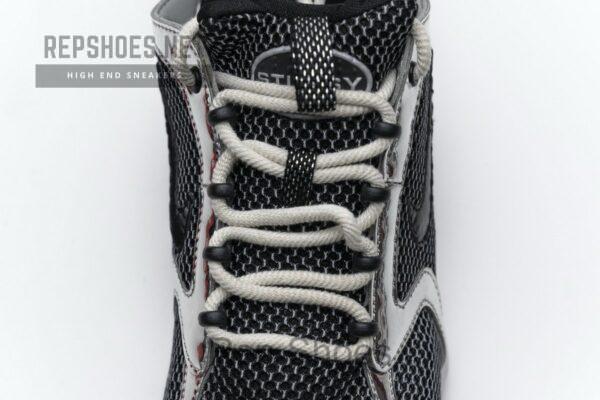 CU1854-001 Stussy x Nike Air Zoom Spiridon Cage 2 Black Silver - Image 9
