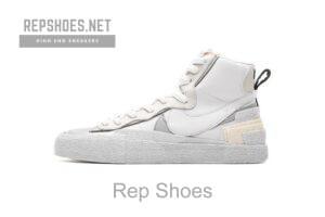 BV0072-100 Sacai x Nike Blazer Mid White Grey