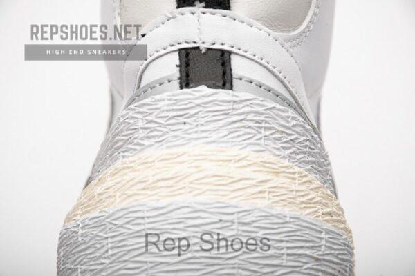 BV0072-100 Sacai x Nike Blazer Mid White Grey - Image 12
