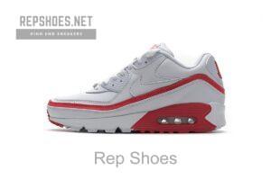 CJ7197-103 Undefeated x Nike Air Max 90 White Red