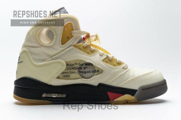 DH8565-100 OFF White x Air Jordan 5 Retro SP Sail - Image 16
