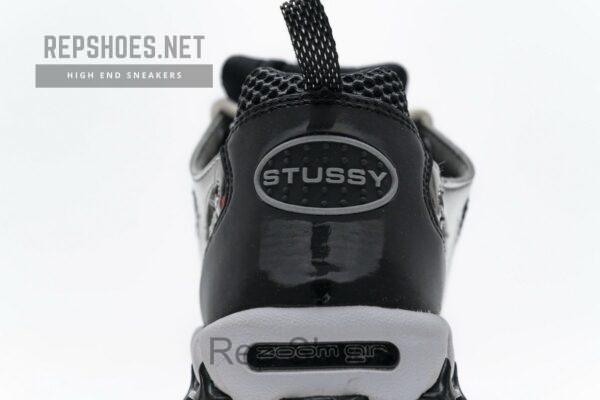 CU1854-001 Stussy x Nike Air Zoom Spiridon Cage 2 Black Silver - Image 15