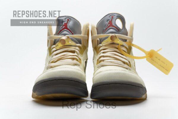 DH8565-100 OFF White x Air Jordan 5 Retro SP Sail - Image 5