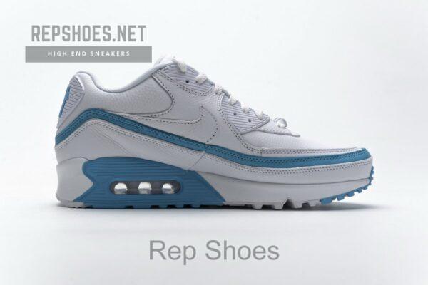 CJ7197-102 Undefeated x Nike Air Max 90 White Blue - Image 8