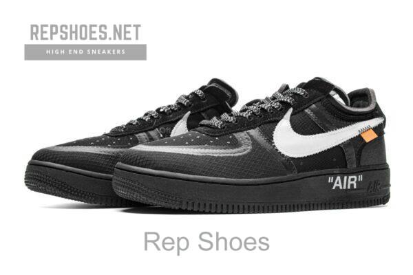 AO4606-001 OFF White X Air Force 1 Low Black - Image 6