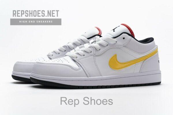 CW7009-100 Air Jordan 1 Low White Multi-Color - Image 6