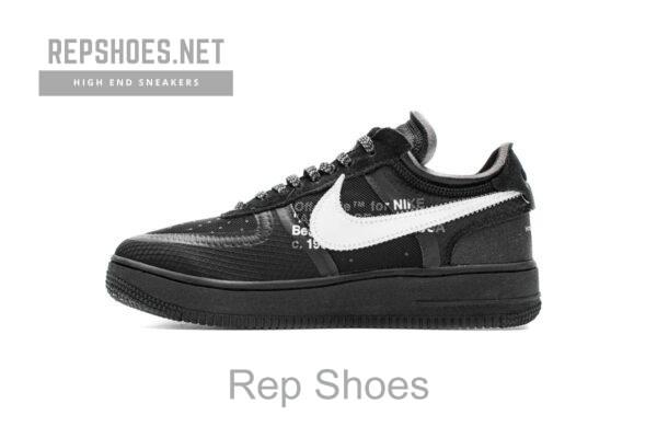 AO4606-001 OFF White X Air Force 1 Low Black