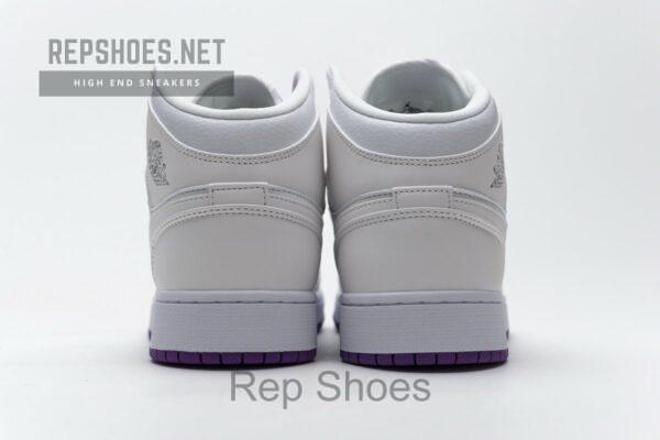 555112-100 Air Jordan 1 Mid SE White Fuchsia Blast - Image 7