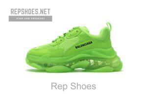 544351 W09O1 3802 Balenciaga Triple S Fluorescent Green