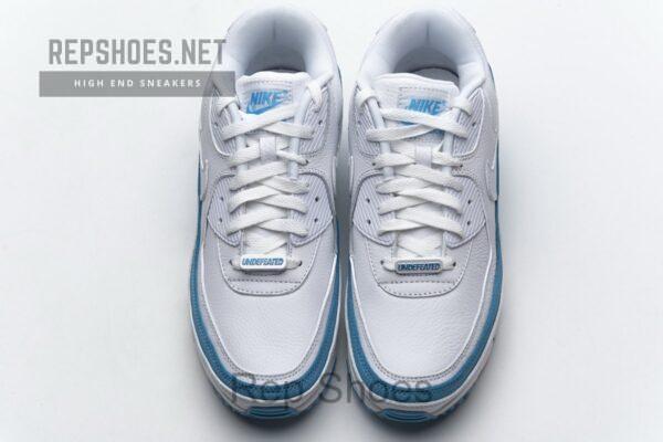 CJ7197-102 Undefeated x Nike Air Max 90 White Blue - Image 4