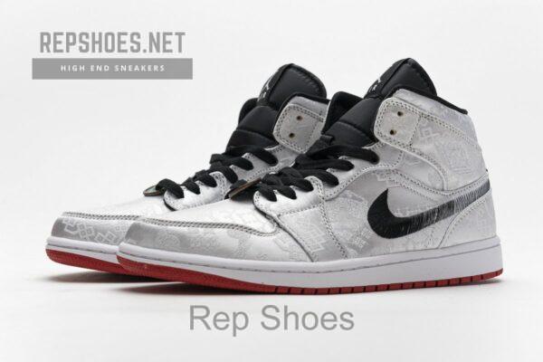 CU2804-100 Edison Chen x Air Jordan 1 Mid Fearless - Image 8