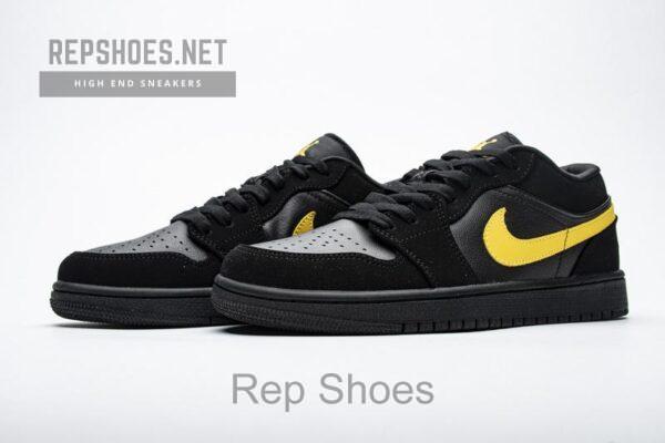 Air Jordan 1 Low Black Gold 553558-071 - Image 10