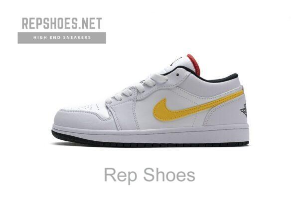 CW7009-100 Air Jordan 1 Low White Multi-Color