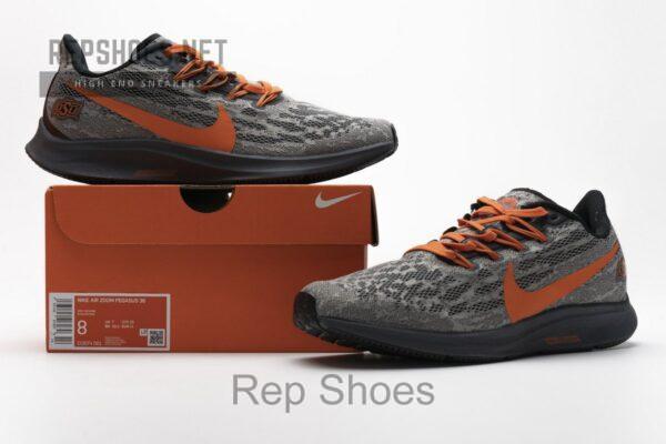 CI2074-001 Nike Air Zoom Pegasus 36 Grey Orange - Image 2