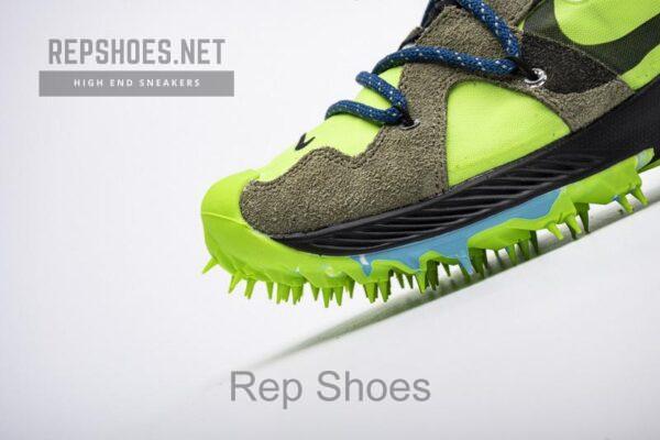 OFF WHITE X Nike Zoom Terra Kiger 5 White Electric Green CD8179-300 - Image 2