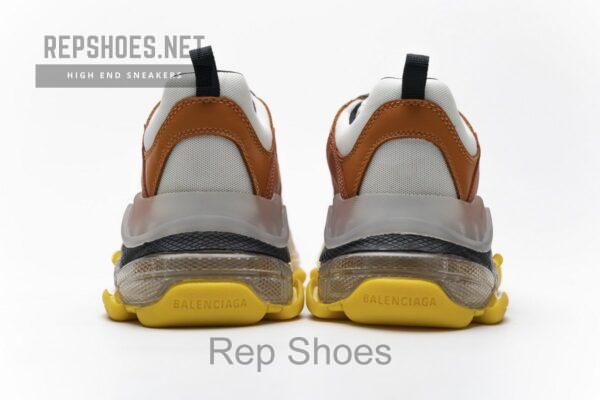 541624 W09E1 1766 Balenciaga Triple S Black Orange - Image 9