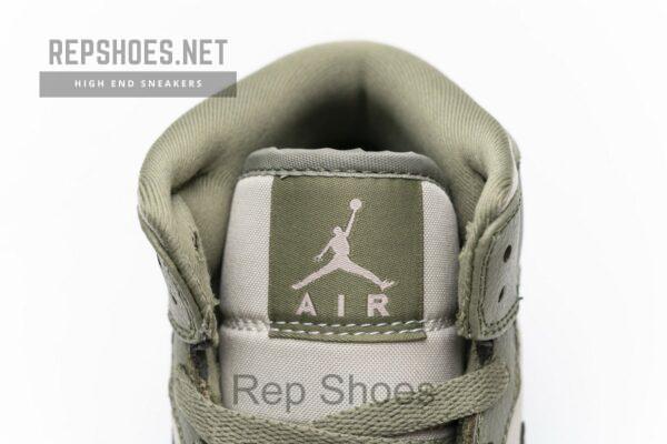555112-225 Air Jordan 1 Mid GS Trooper Bleached Coral - Image 9