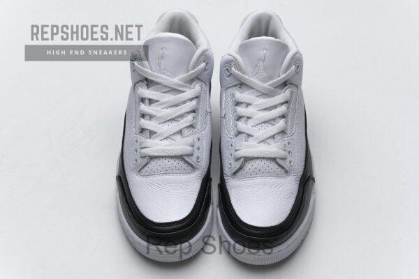DA3595-100 Fragment Design x Air Jordan 3 Black White - Image 4