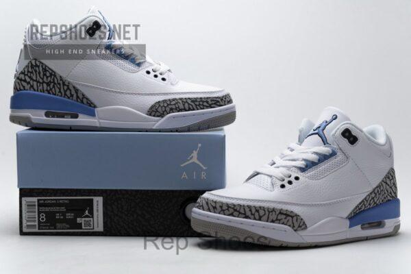 CT8532-104 Air Jordan 3 'UNC' - Image 2