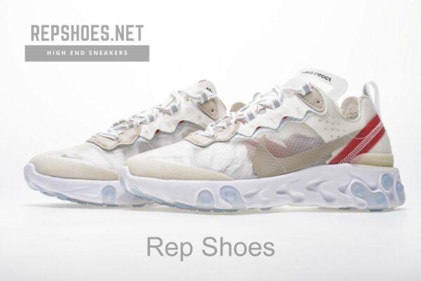 Nike React Element 87 “White Red” AQ1090-100 - Image 6