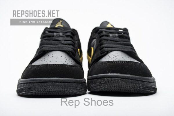 Air Jordan 1 Low Black Gold 553558-071 - Image 9