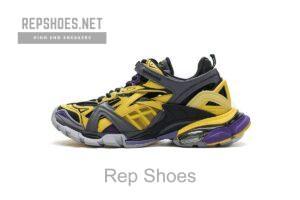 570391 W2GN1 2027 Blenciaga Track 2 Sneaker Yellow Black