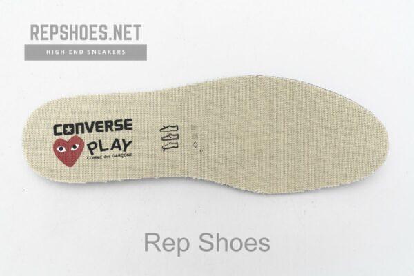 150205C CDG Play x Converse Chuck Taylor All Star 70 High Top - Image 11