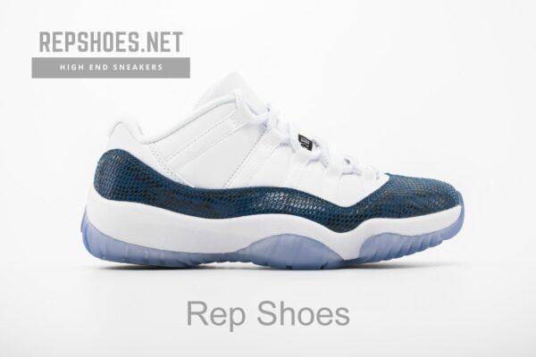 Air Jordan 11 Low “Navy Blue Snakeskin”CD6846-102 - Image 6