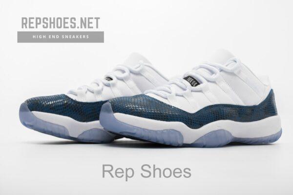 Air Jordan 11 Low “Navy Blue Snakeskin”CD6846-102 - Image 5