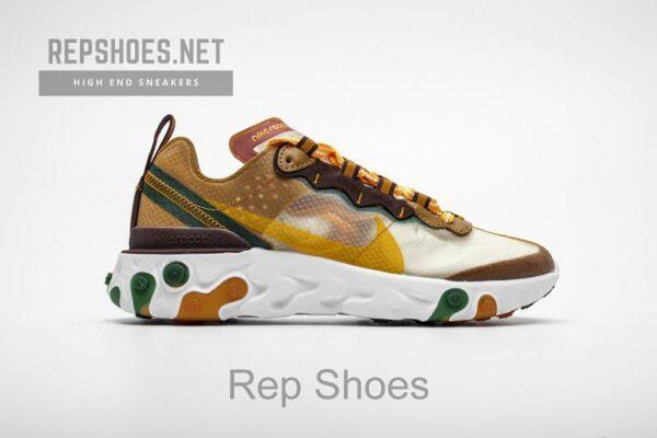 Nike React Element 87 Orange Peel CJ6897-113 - Image 8
