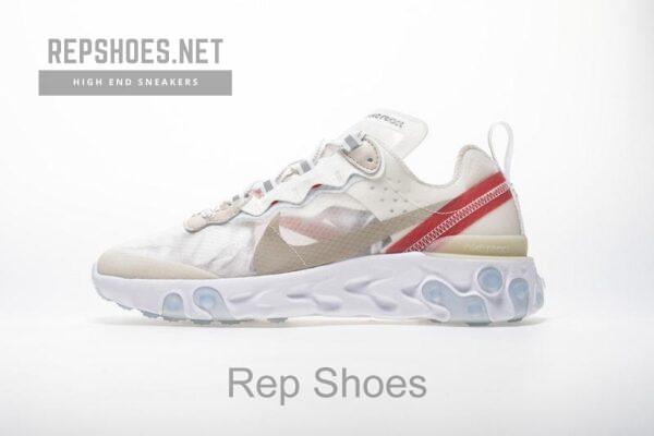 Nike React Element 87 “White Red” AQ1090-100