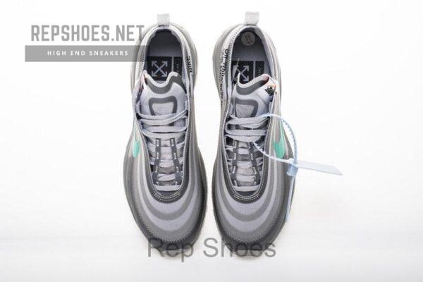 OFF WHITE X Nike Air Max 97 “Wolf Grey Menta” AJ4585-012 - Image 4