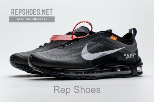 AJ4585-001 Off-White x Nike Air Max 97 All Black - Image 6