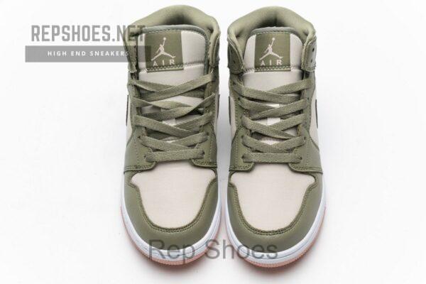 555112-225 Air Jordan 1 Mid GS Trooper Bleached Coral - Image 4
