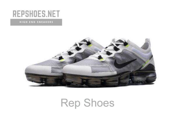 Nike Air VaporMax 2019 White Platinum Tint Lime Blast AT6810-100 - Image 6