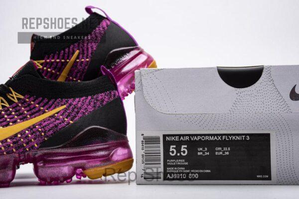 Nike Air VaporMax Flyknit 3.0 2019 Fuchsia Orange Black AJ6910-600 - Image 8