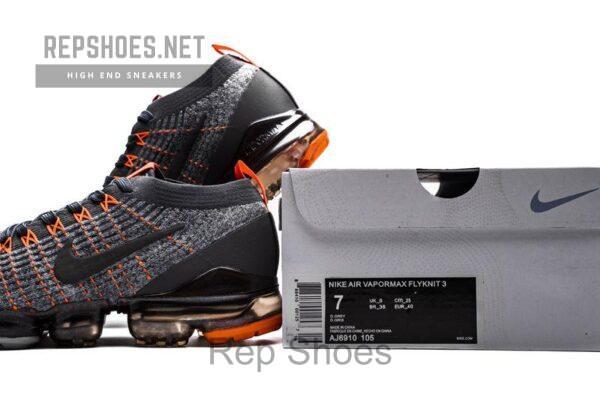 Nike Air VaporMax Flyknit 3.0 2019 “GreyOrange”AJ6910-105 - Image 2