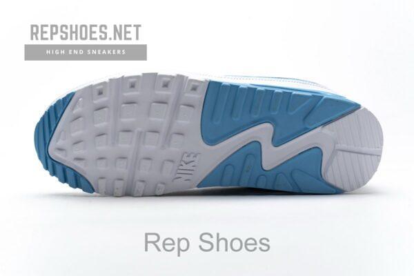 CJ7197-102 Undefeated x Nike Air Max 90 White Blue - Image 9