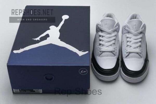 DA3595-100 Fragment Design x Air Jordan 3 Black White - Image 3