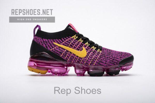 Nike Air VaporMax Flyknit 3.0 2019 Fuchsia Orange Black AJ6910-600 - Image 2