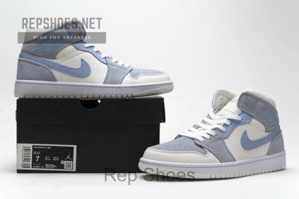 DA4666-100 Air Jordan 1 Mid Celestine Blue - Image 2