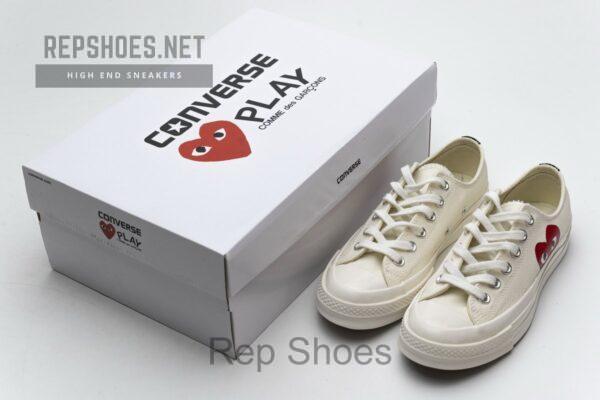 150207C CDG Play x Converse Chuck Taylor All Star 70 OX - Image 3