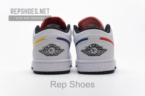 CW7009-100 Air Jordan 1 Low White Multi-Color - Image 7
