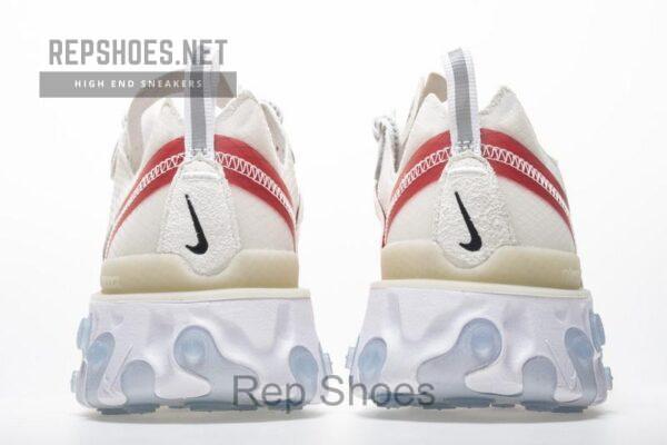 Nike React Element 87 “White Red” AQ1090-100 - Image 5