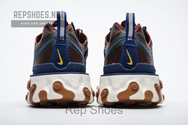 Nike React Element 87 MossBlackDeep Royal Blue AO1090-200 - Image 4