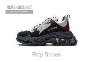 541624 W09O1 2268 Balenciaga Triple S Black Brown Red