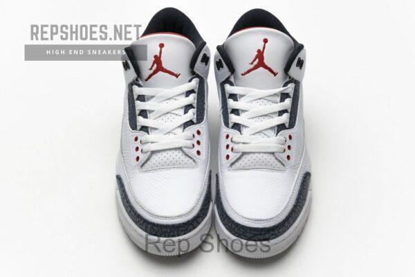 CZ6431-100 Air Jordan 3 Retro Fire Red Denim - Image 4