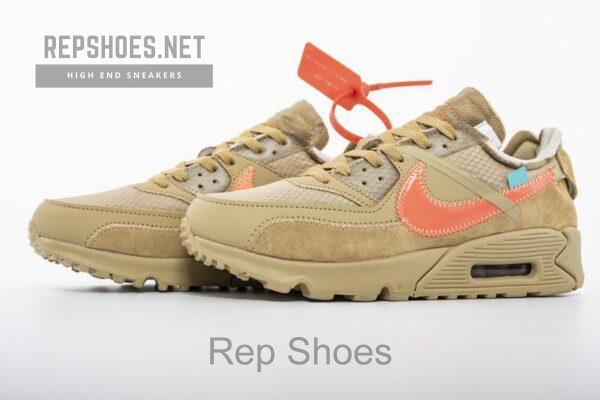 OFF-WHITE x Nike Air Max 90 “Desert Ore” Release Date AA7293-200 - Image 4