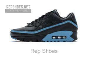 CJ7197-002 Undefeated x Nike Air Max 90 Black Blue Fury