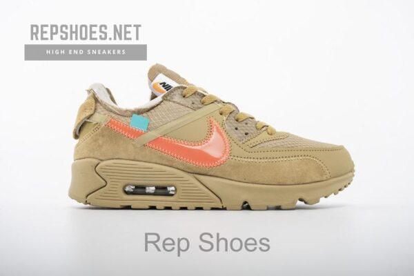 OFF-WHITE x Nike Air Max 90 “Desert Ore” Release Date AA7293-200 - Image 5